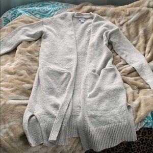 Long grey cardigan